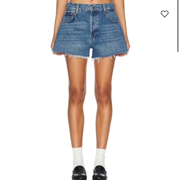 GRLFRND Pants - GRLFRND Charlie Low Rise Baggy Cut Off Shorts size 27